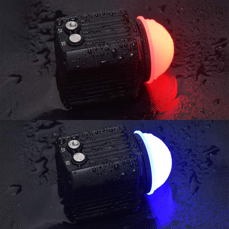 MEIKON Diving Video Light Waterproof 195ft/60M White Red Blue Mini Cube Led Camera Lights with Ball Head Cold Shoe Adapter Underwater Photography Lighting for Gopro Canon Nikon Sony Camera(SL-19) - Image 4